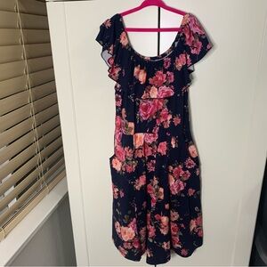 Girl’s Justice Floral Ruffled Sun Dress